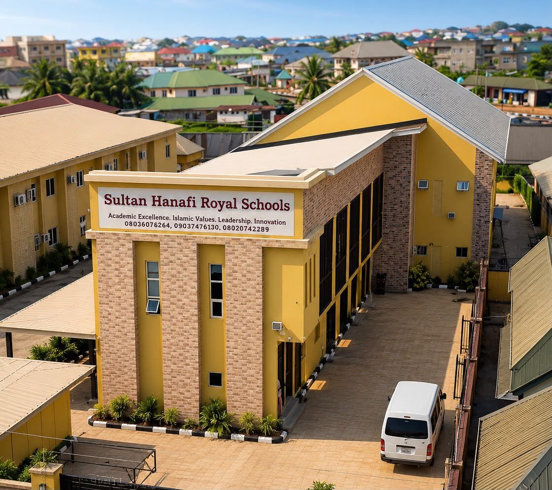 Aerial view of the Sultan Hanafi Royal Schools campus in the Imowonla community, Ikorodu